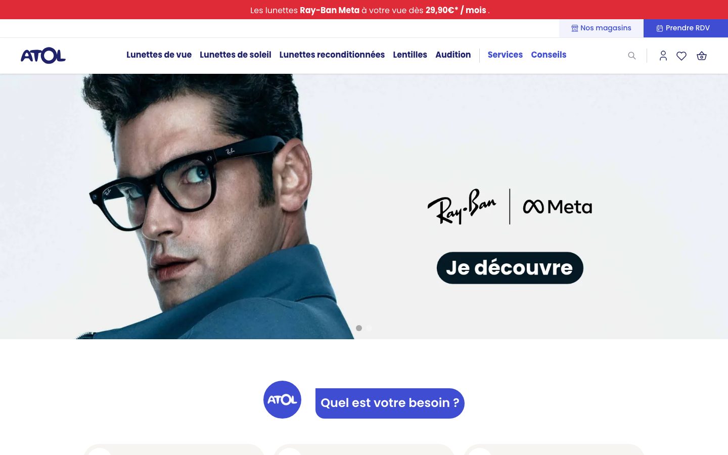 Capture d’écran Atol Les Opticiens
