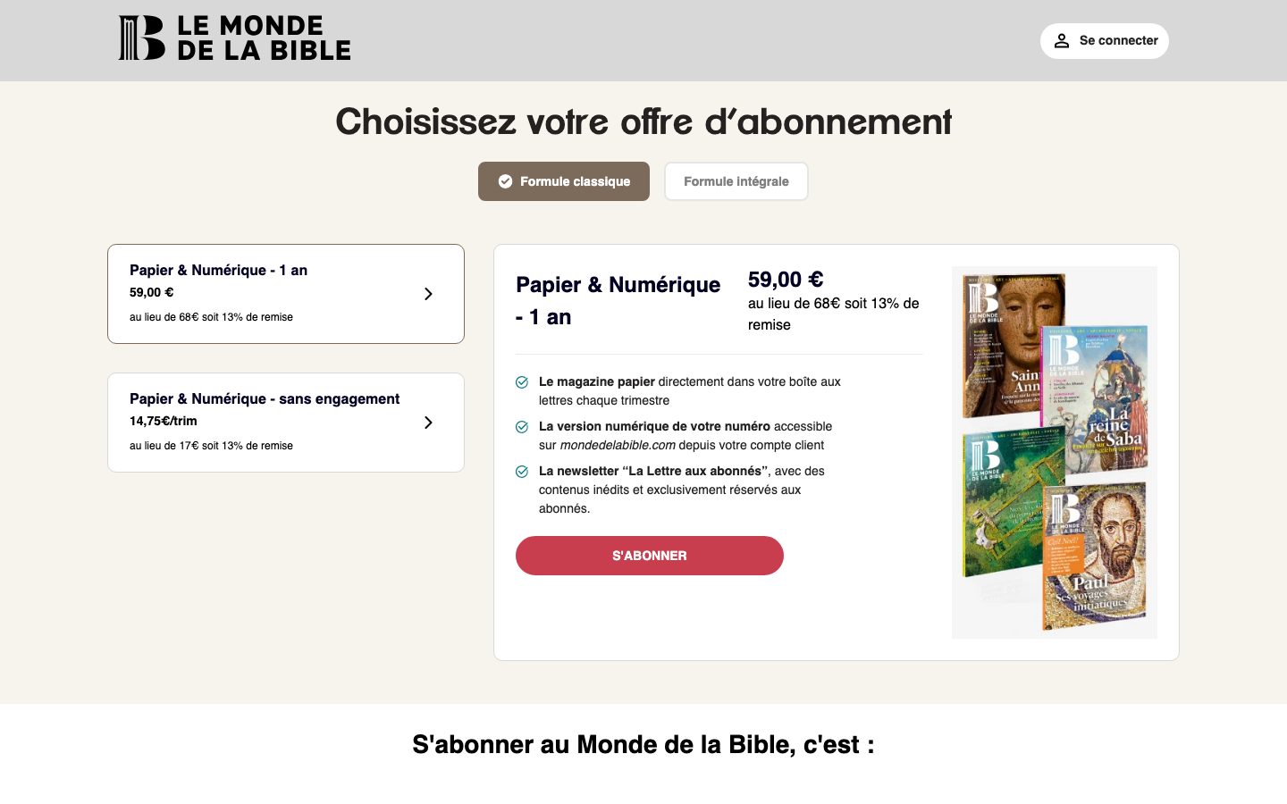 Capture d’écran Le Monde de la Bible