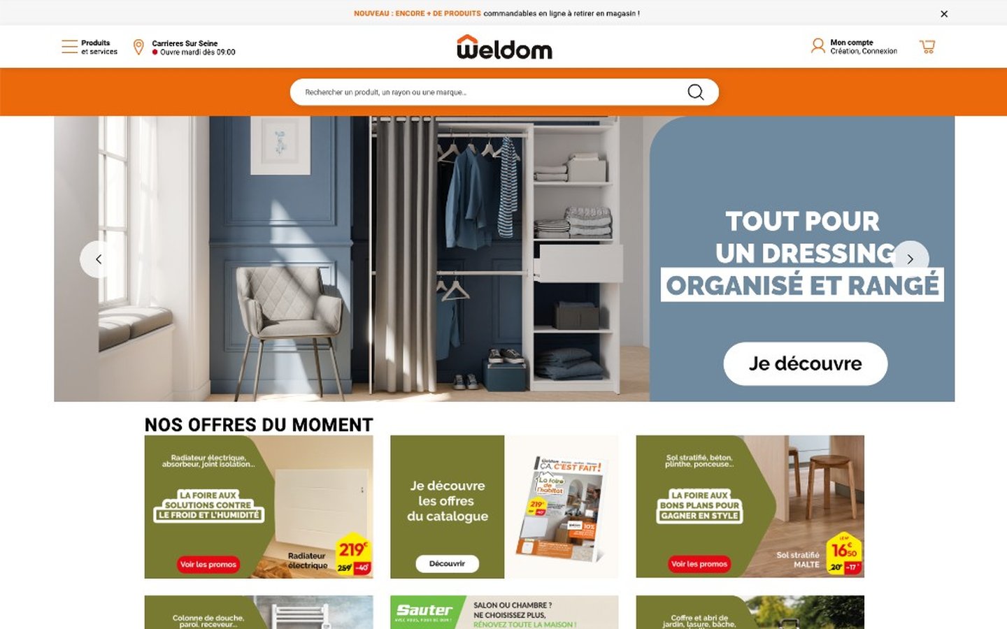 Capture d’écran Weldom